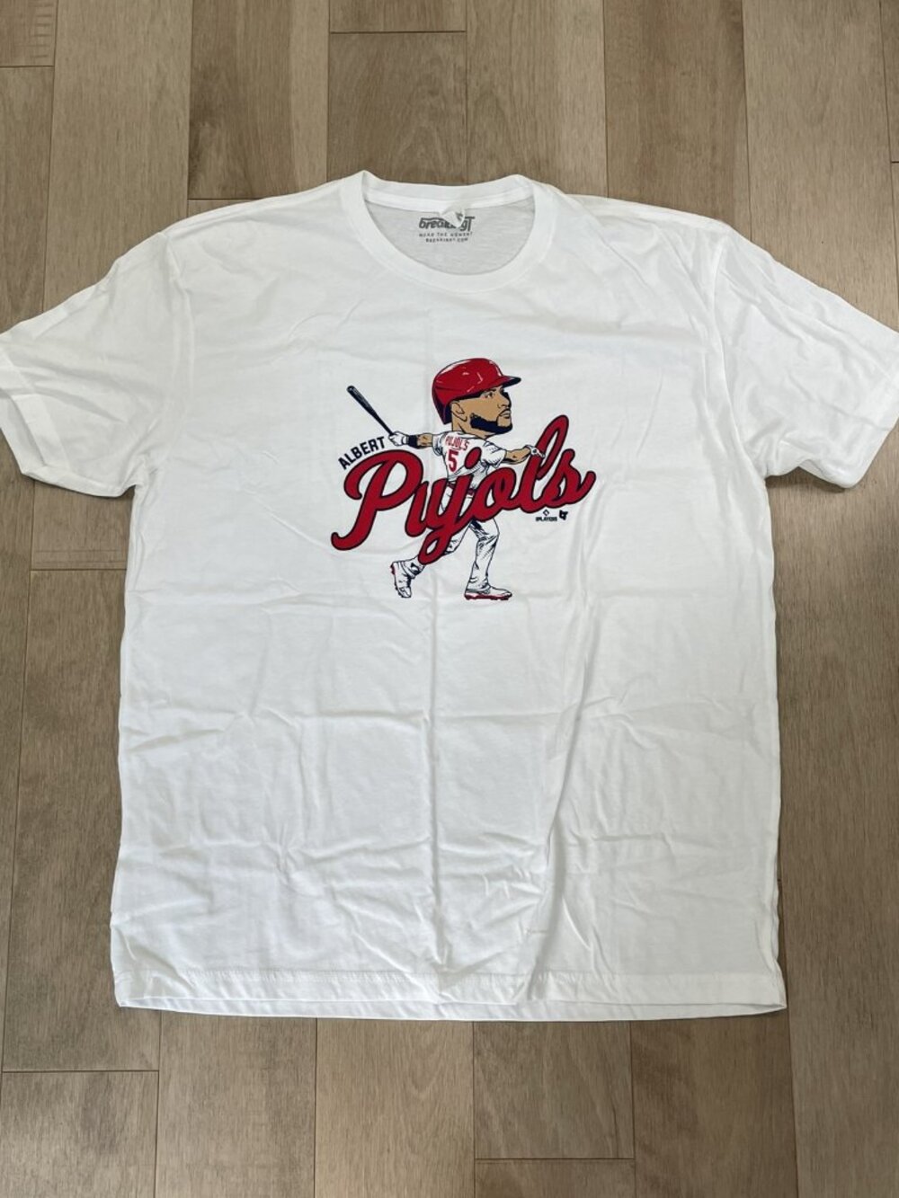 NWOT Unisex BreakingT Albert Pujols Caricature T-shirt Size XL